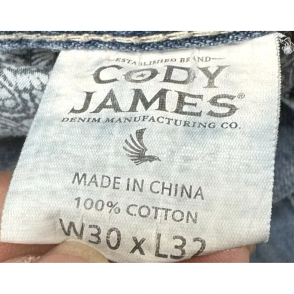 Cody James Jeans Men's 30x32 Straight Leg Western Distressed